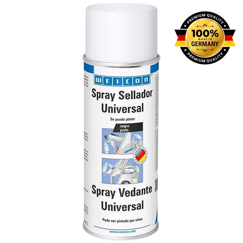 WEICON - Spray Sellador Universal Negro 400ml Sellado impermeable