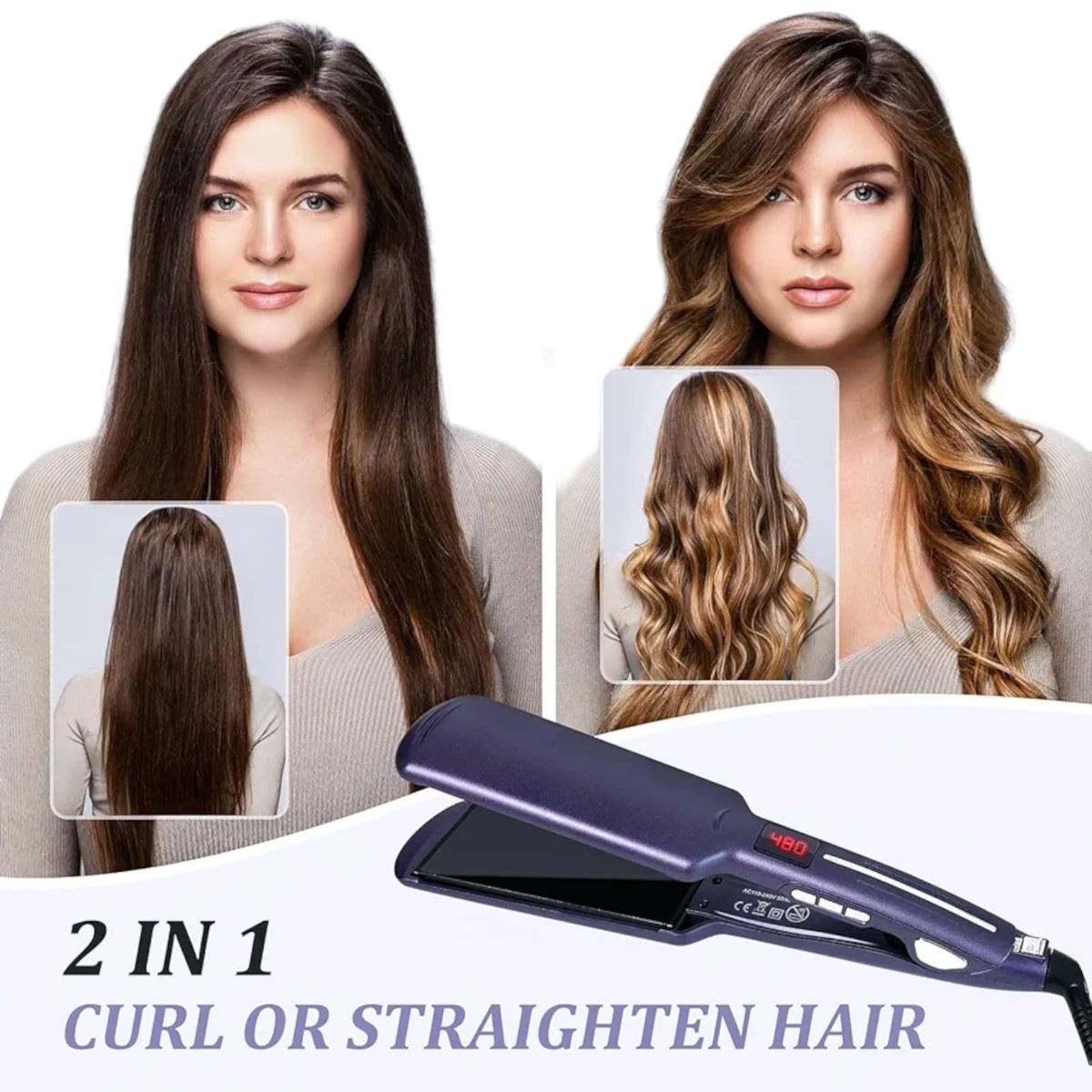 GENERICO - Alisadora Profesional Placa Cerámica  950°