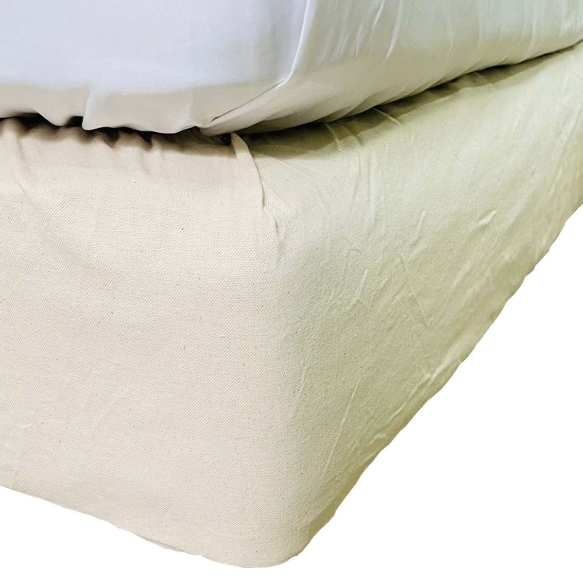 ANTONIA PAZ - Faldón elasticado Crudo 2 Plazas