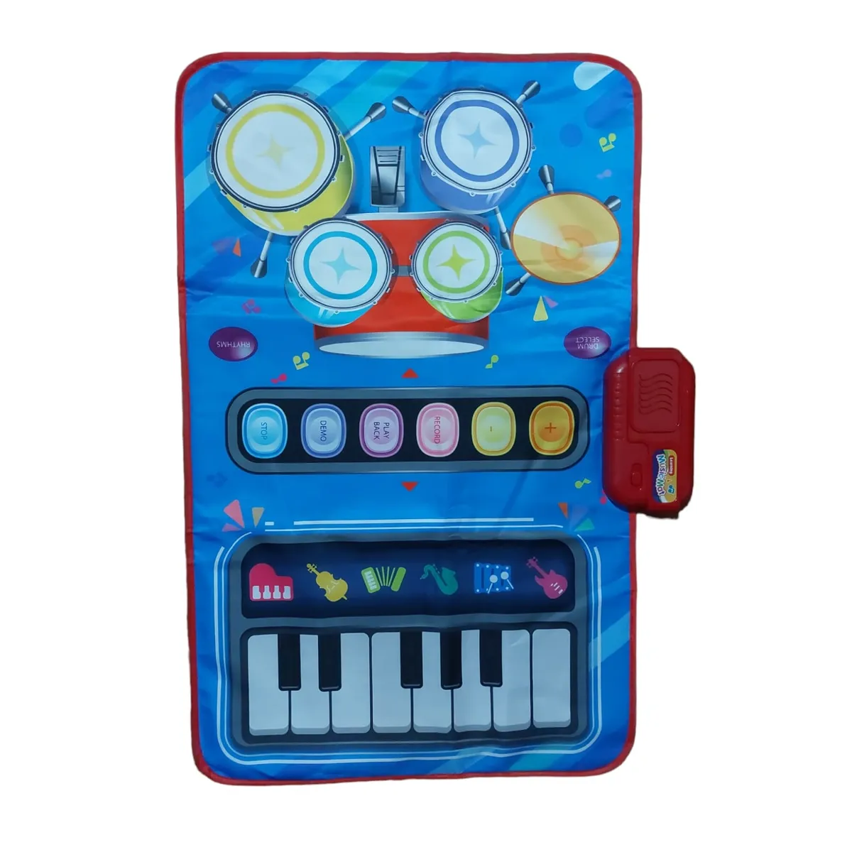 GENERICO - Alfombra Piano y Tambor Musical Infantil