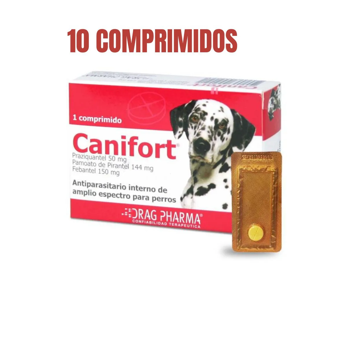 DRAG PHARMA - Antiparasitario Canifort 10 comprimidos