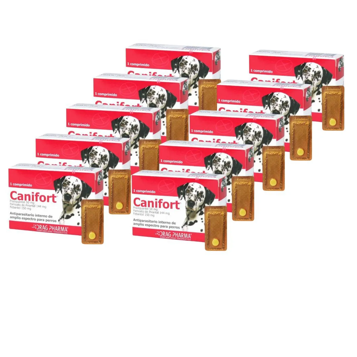 DRAG PHARMA - Antiparasitario Canifort 10 comprimidos