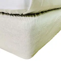 ANTONIA PAZ - Faldón elasticado Gris Claro 1.5 Plazas