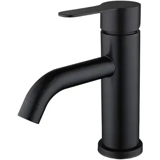 GENERICO - Llave Monomando Lavatorio Negro Mate