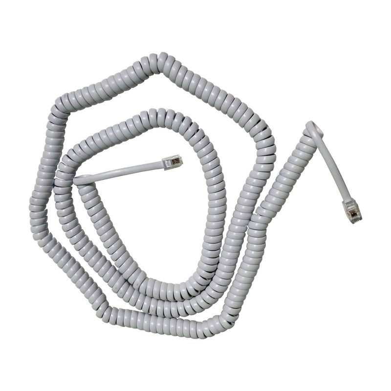 MACROTEL - Cable De Teléfono Retráctil blanco macrotel De 7,5 Metros