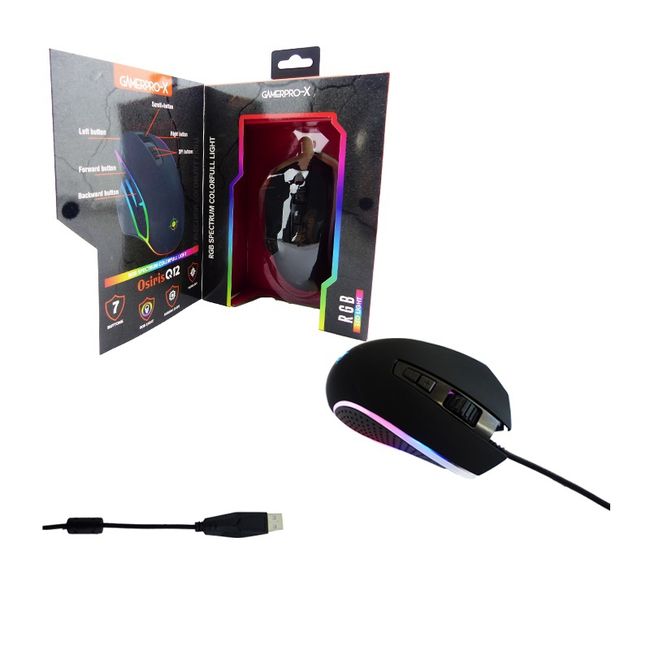 GENERICO - Mouse Gamer USB Eros Q12 GAMEPRO-X