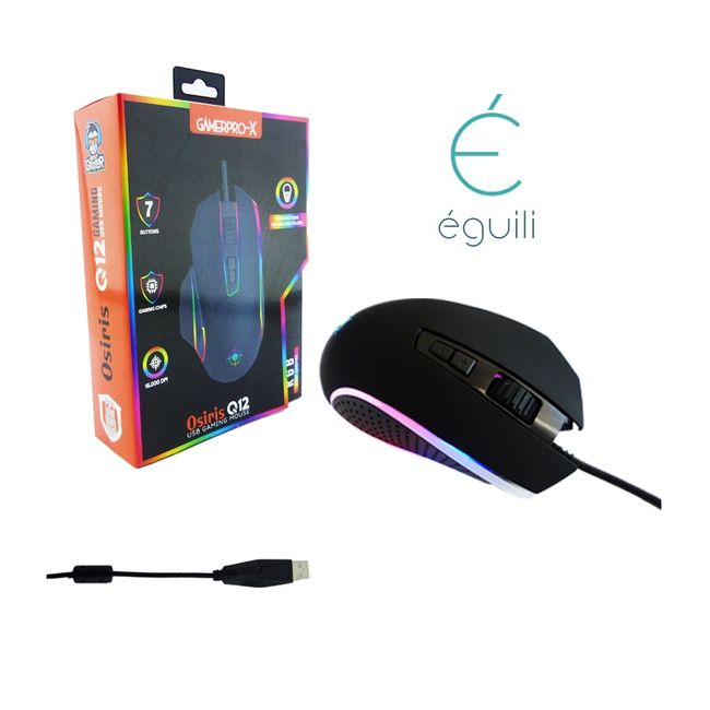 GENERICO - Mouse Gamer USB Eros Q12 GAMEPRO-X