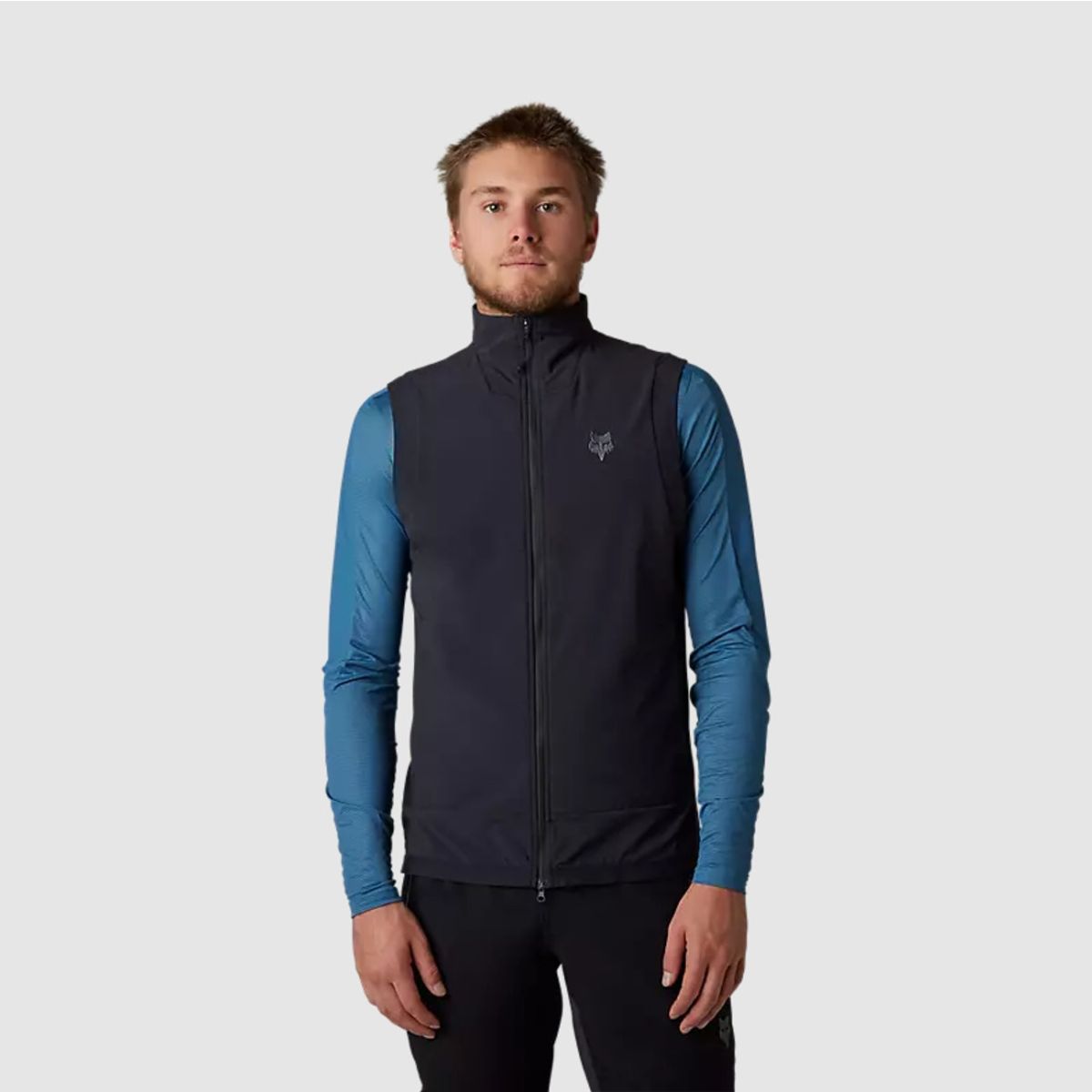 FOX - Chaqueta Bicicleta Defend Fire Alpha Sin Mangas Negro Fox FOX