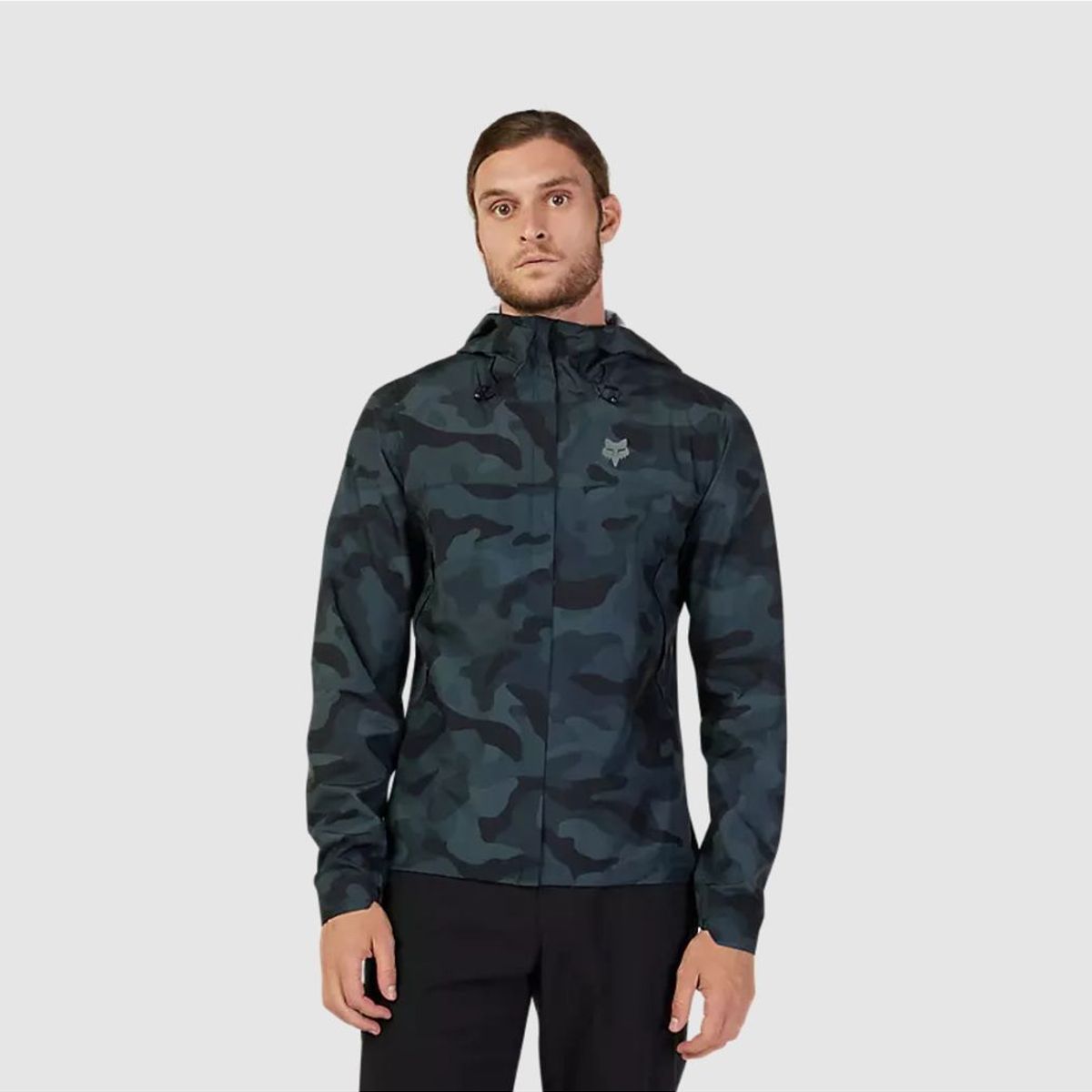 FOX - Chaqueta Bicicleta Impermeable Ranger Camo Negro Fox FOX
