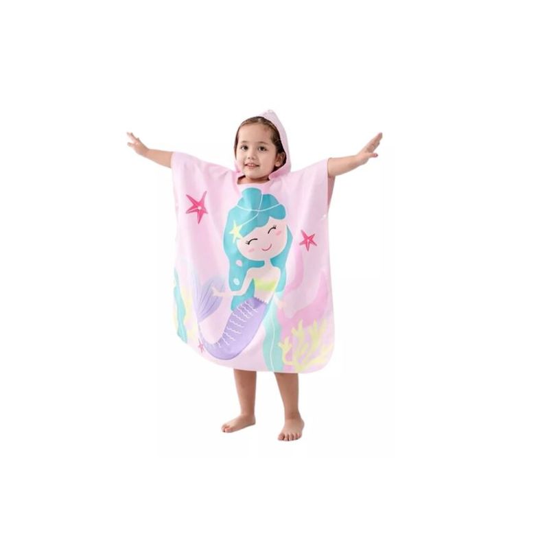 GENERICO - Toalla Con Capucha Para Niña De Playa