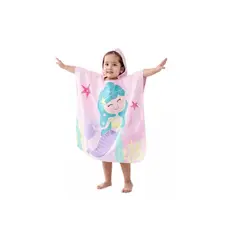 GENERICO - Toalla Con Capucha Para Niña De Playa