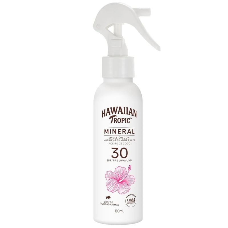 HAWAIIAN TROPIC - Bloqueador Hawaiian Tropic Mineral Fps30 Spray 100ml.