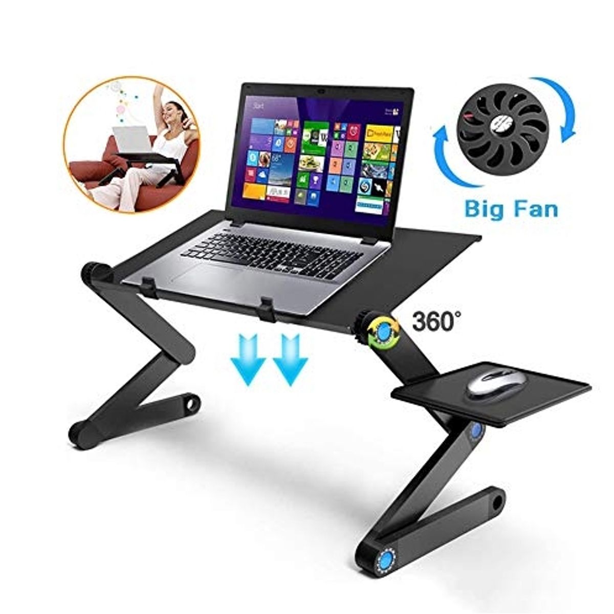 GENERICO - Mesa T8 para Laptop 48 x 27 cm