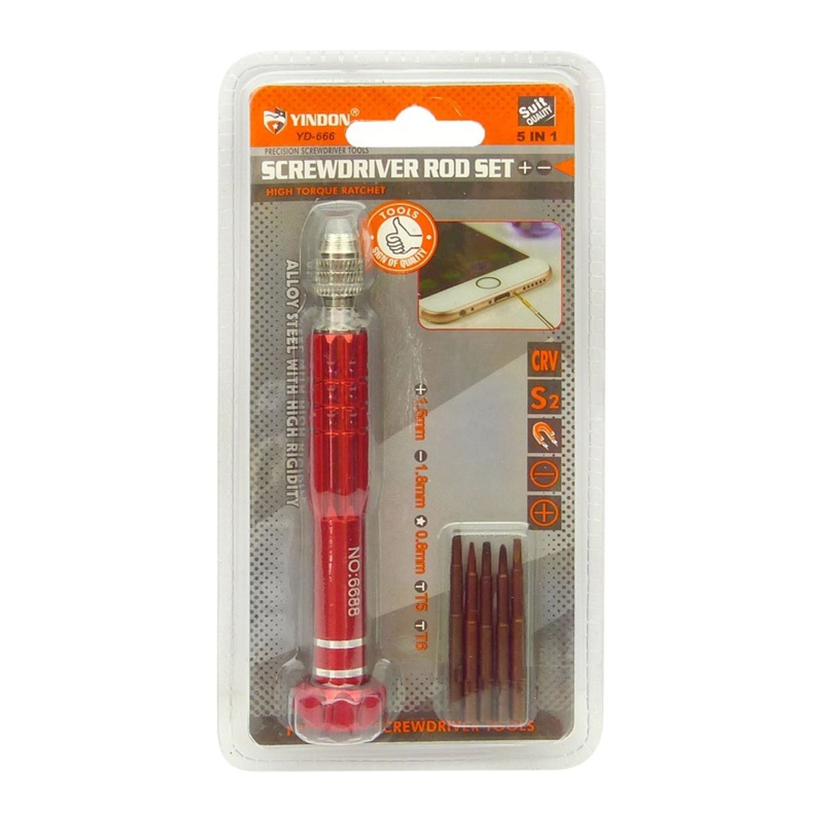 GENERICO - SET DE VARILLAS DESTORNILLADORAS PARA CELULAR YINDON