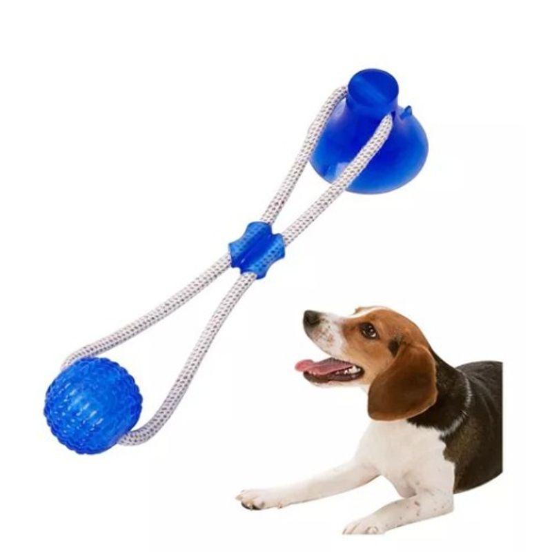 GENERICO - Pelota Con Ventosa Resistente Para Perro Azul SG104235