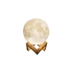 GENERICO - Lámpara Luna 3d Colores Velador De Escritorio Mesa De Noche