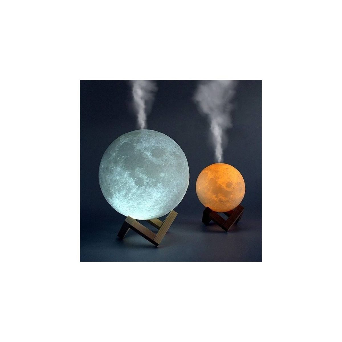 GENERICO - Lámpara Luna 3d Colores Velador De Escritorio Mesa De Noche