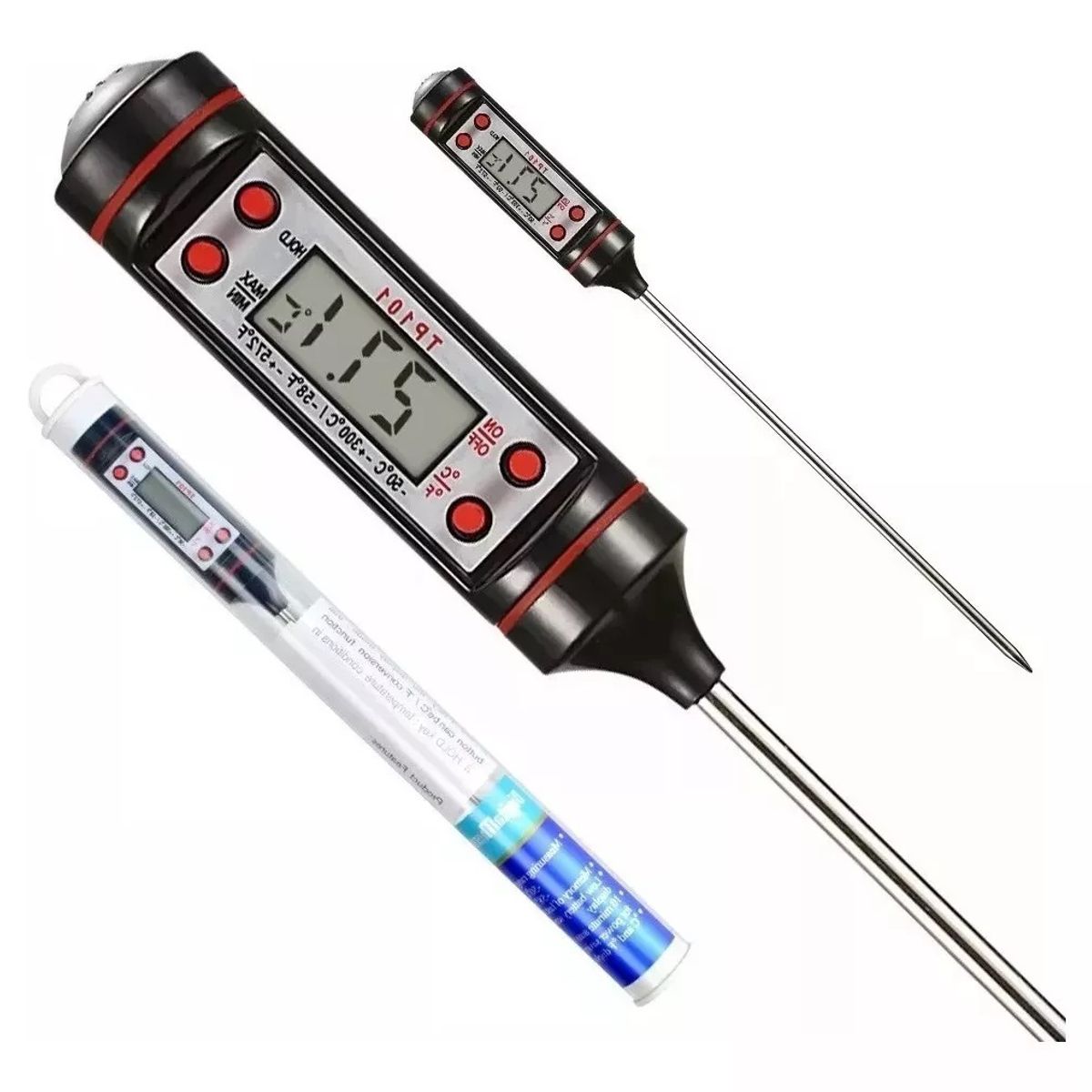 GENERICO - Termometro Cocina Termometro De Alimentos Digital Cocina Temperatura Qatarshop