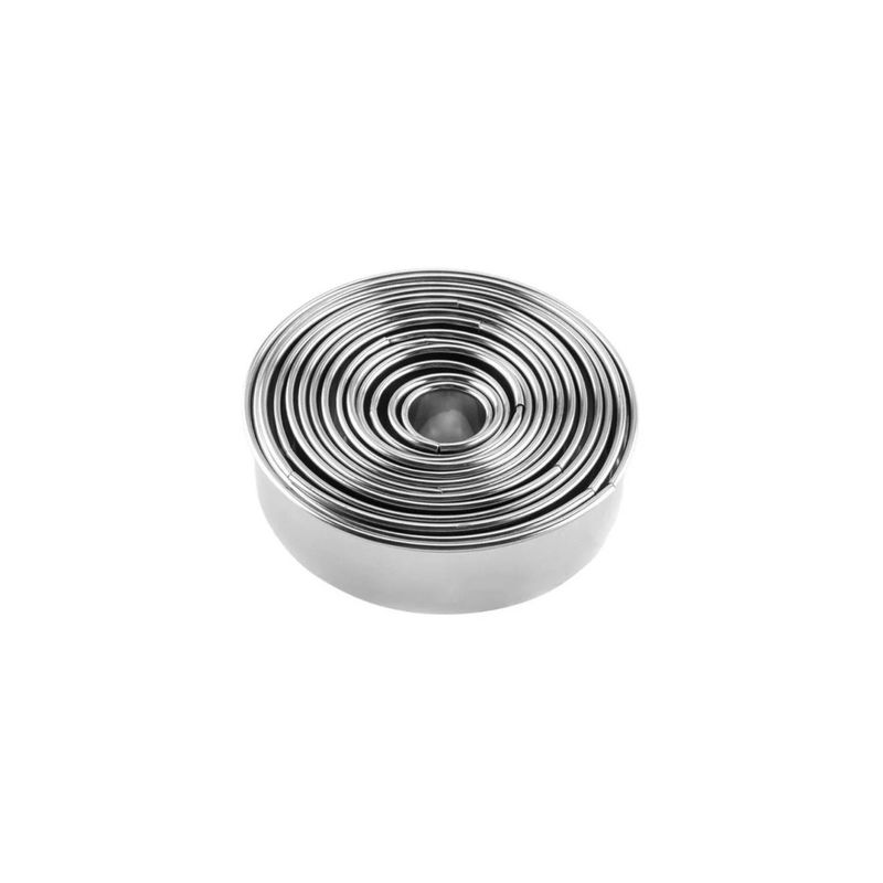 GENERICO - 14 Moldes Galletas Circulo Molde De Galleta Cortador Galleta