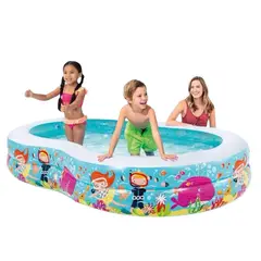 GENERICO - Piscina Verano Inflable Niños 262x160x46 Cm Intex Multicolor 700Litro