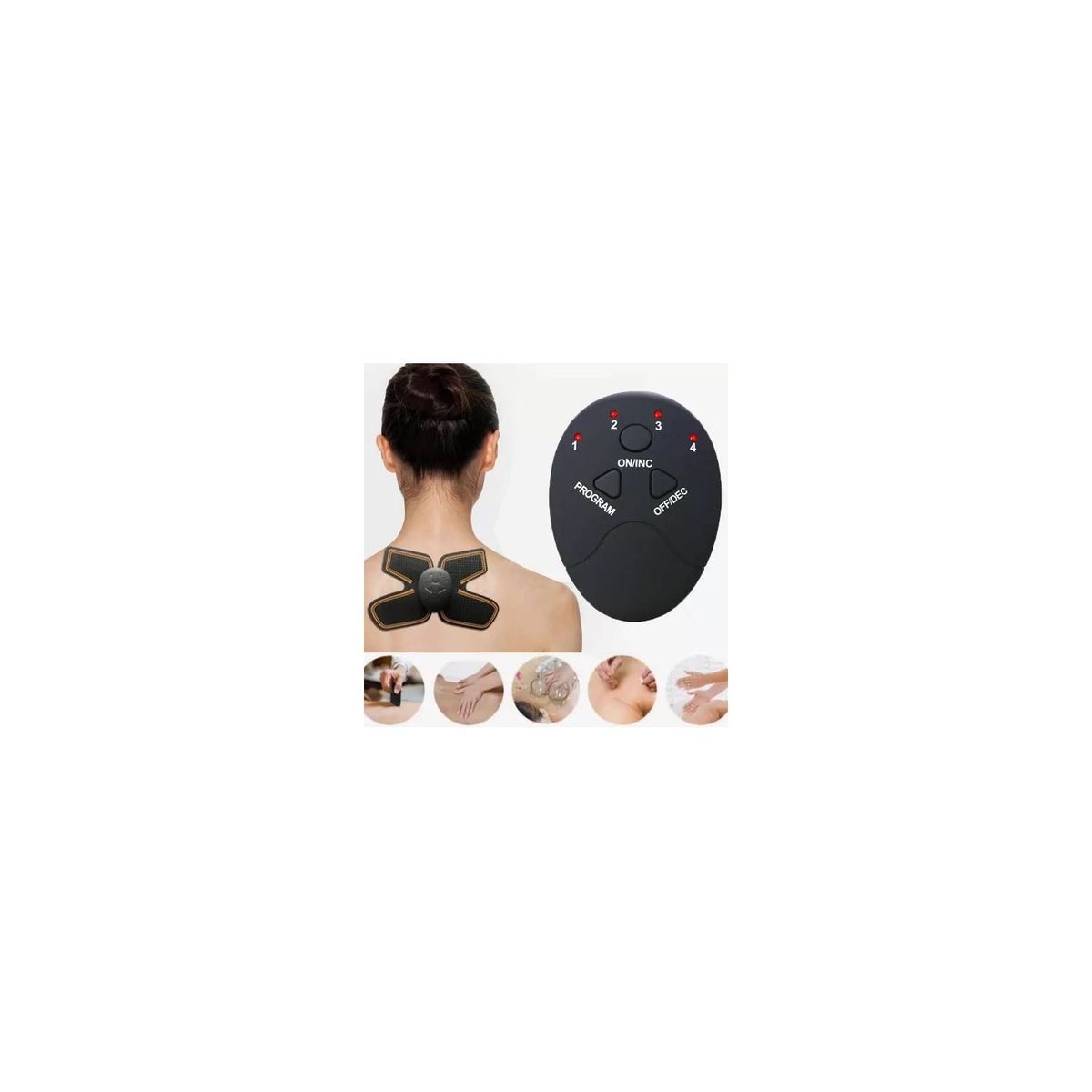 GENERICO - Tonificador Muscular Completo 5 En 1 Electro Estimulador