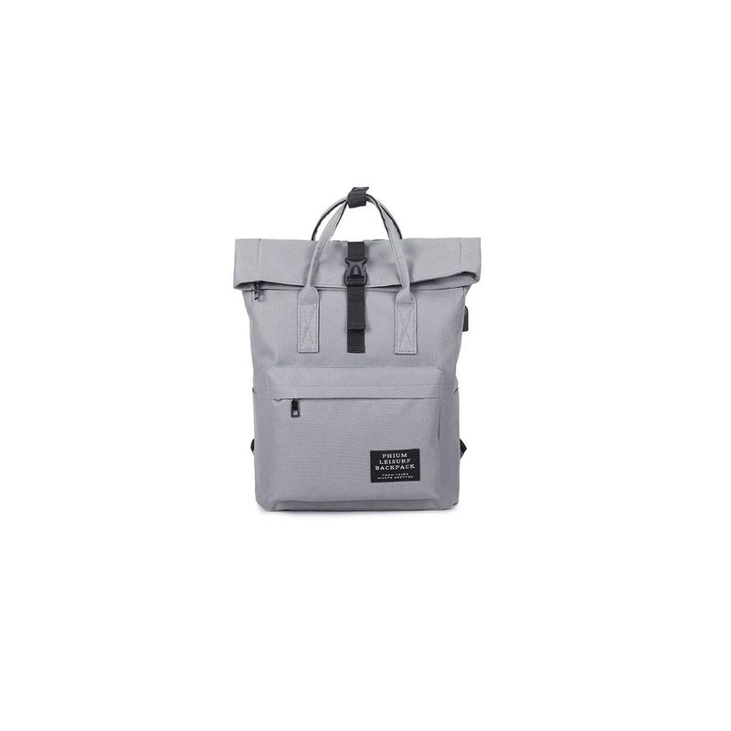 GENERICO - Bolso Mochila Mujer Unisex Moda Gris