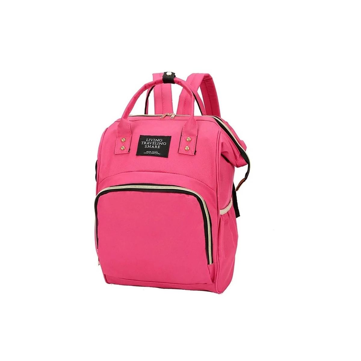 GENERICO - Bolso Mochila Mujer Moda Tela Fucsia