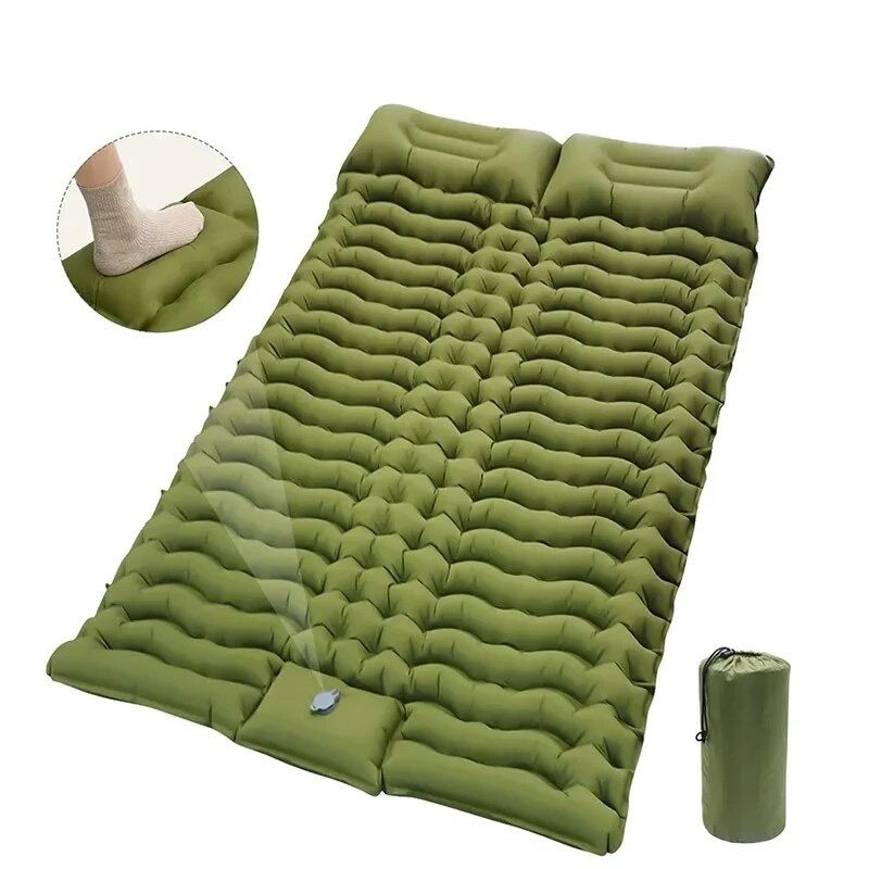 GENERICO - Colchón de Camping autoinflable 2 plazas