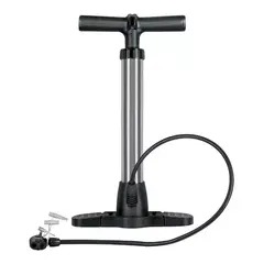 GENERICO - Bombin Portatil Bicicletas Inflador Balones Motos Accesorios Color Plateado