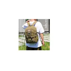 GENERICO - Mochila Military Camuflada Casual Verde