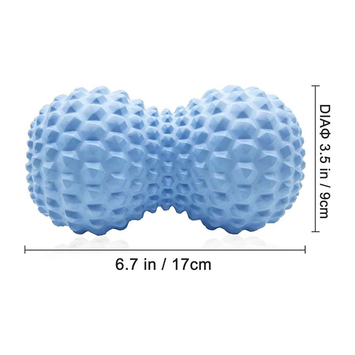 LELOX - Bolas de Masaje de Maní para Yoga y Masaje Corporal（Azul）