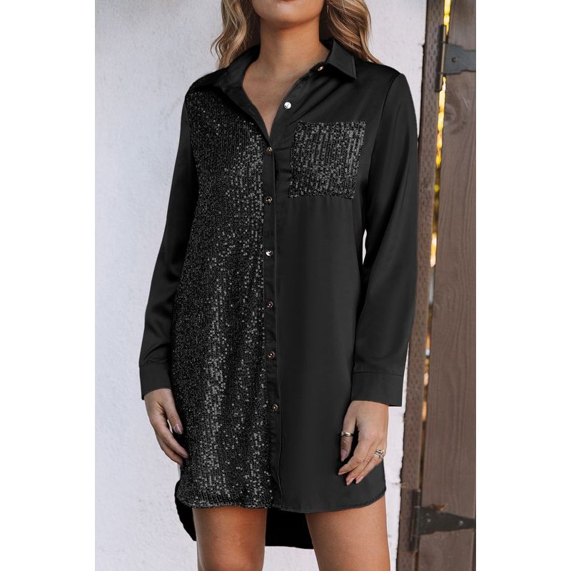 ARRAKASTA - Camisero con detalles de lentejuelas
