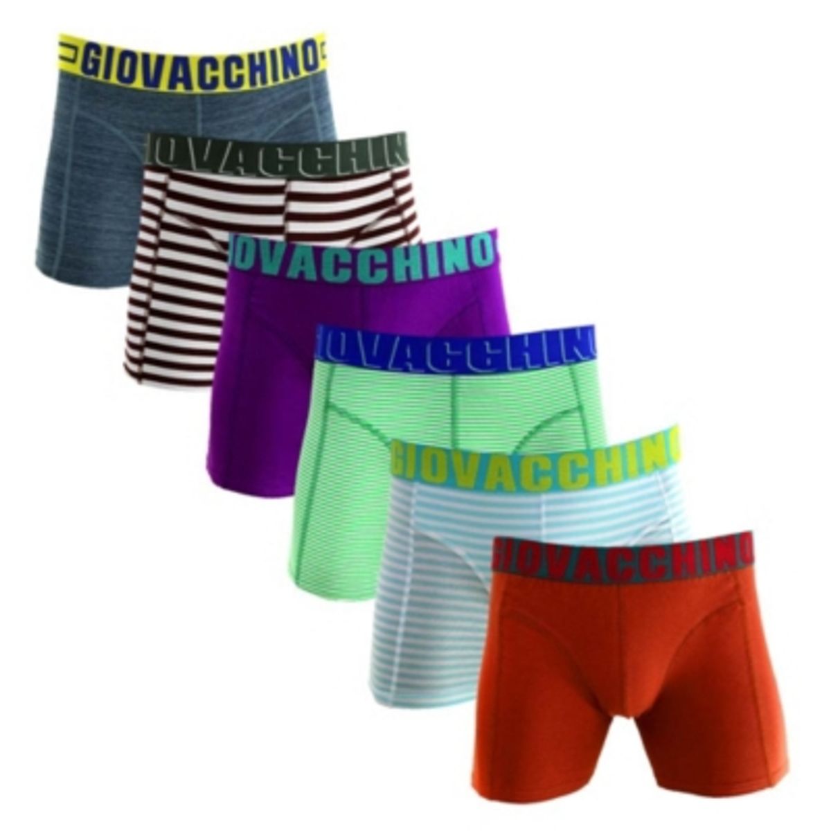 GIOVACCHINO - Pack de 6 Boxer Medio Algodón Hombre.