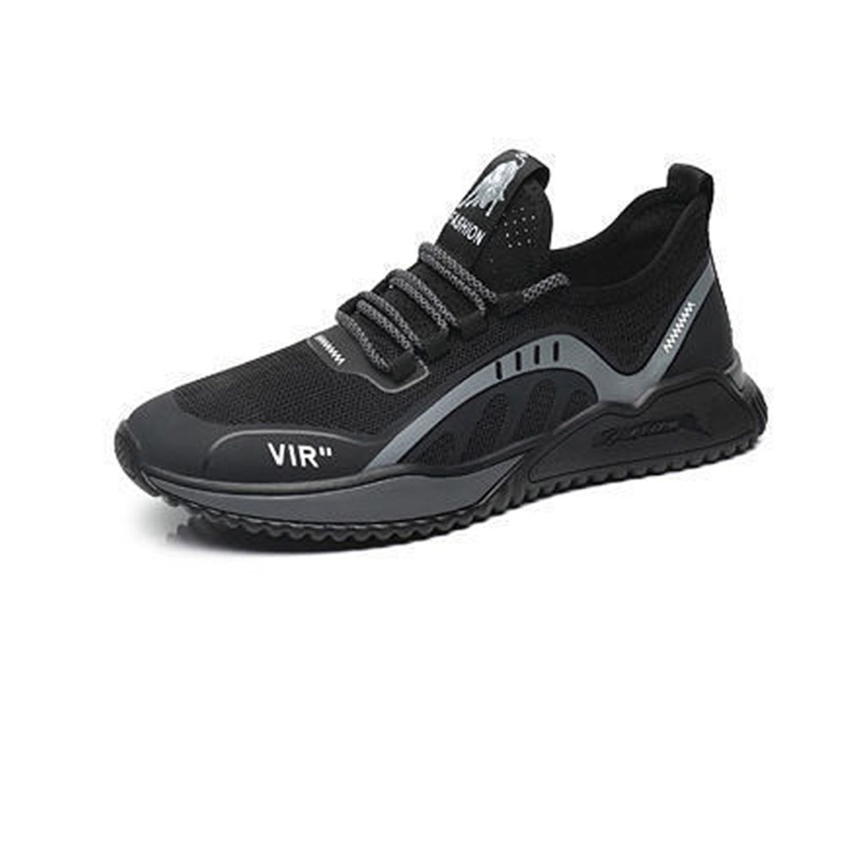 DANWEILE - Zapatos casuales moda Zapatos correr para hombres y mujeres - Negro