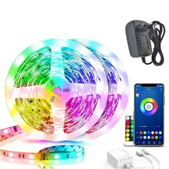 MAXWELL - Tira Cinta Luces Led Rgb Bluetooth 20 Metros Total