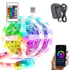 MAXWELL - Tira Cinta Luces Led RGB Wifi 20 Metros Total Kit