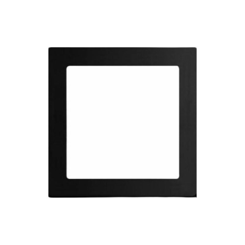 BOSCO - PLAFON PANEL LED 12W NEGRO CUADRADO 3000K BOSCO