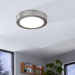BOSCO - PLAFON PANEL LED 12W SILVER REDONDO 6000K