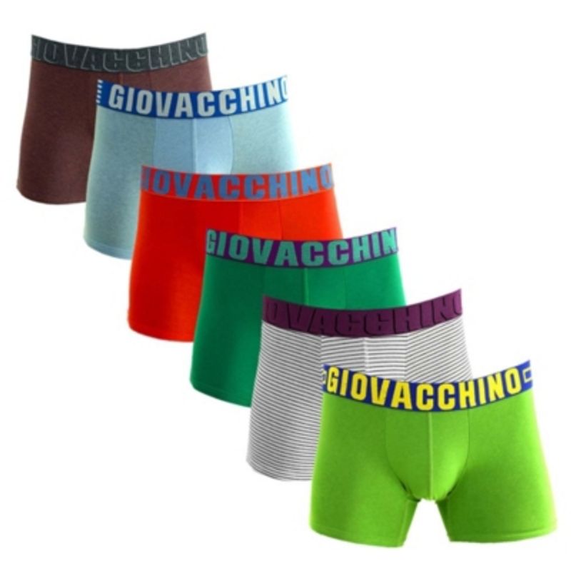 GIOVACCHINO - Pack de 6 Boxer Medio Algodón Hombre.