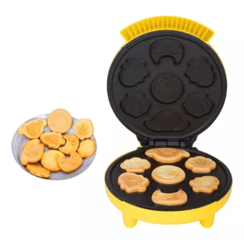 OEM - Mini Máquina Pancakes Eléctrica Antiadherente 7 Figuras