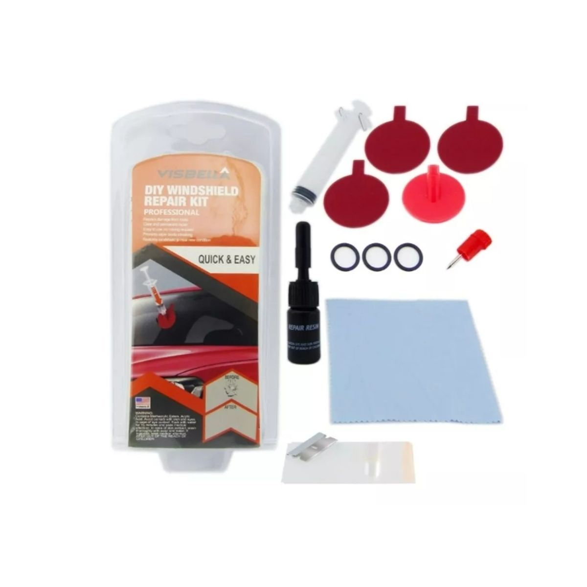 Kit Repara Vidrios Arañazos Parabrisa Ventanas Auto, marca GENERICO - Foto Principal