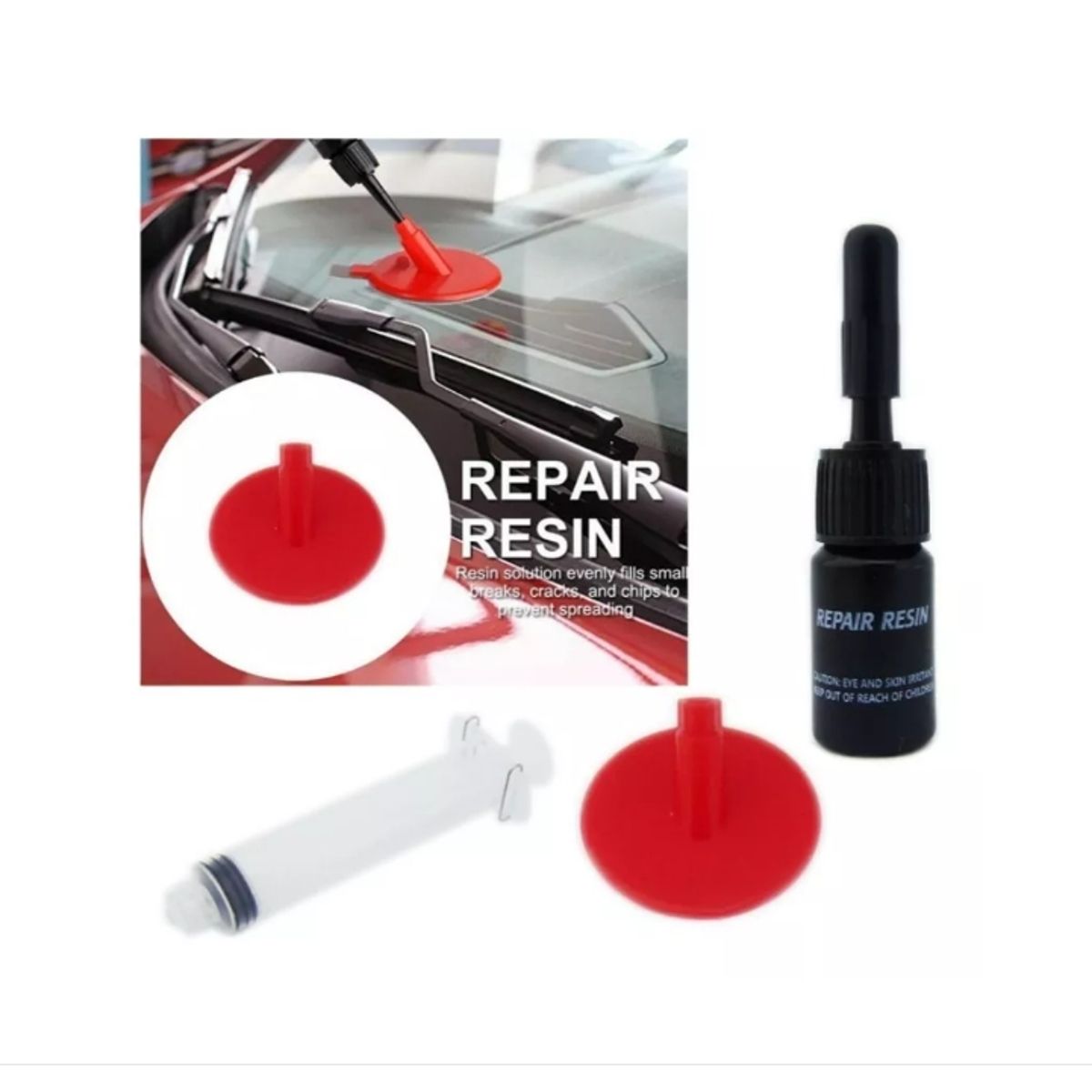 Kit Repara Vidrios Arañazos Parabrisa Ventanas Auto, marca GENERICO - Foto 2