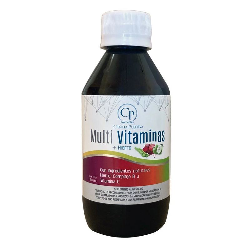 CP NUTRIENTES - Multivitaminas + Hierro, solución oral 180 ml, CP Nutrientes