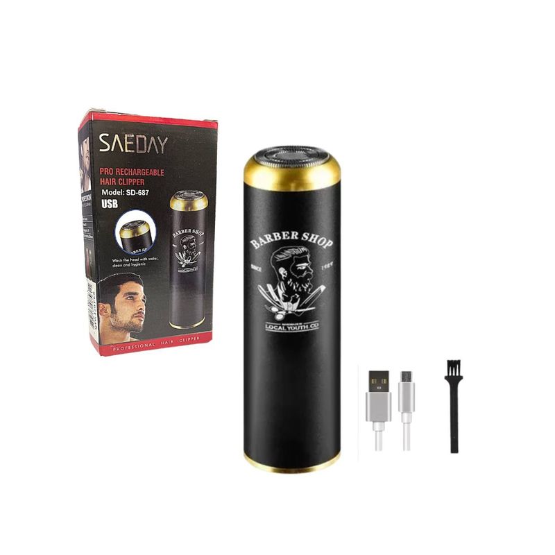 GENERICO - Afeitadora De Barba Portátil Inalámbrica Usb - Saeday Sd687