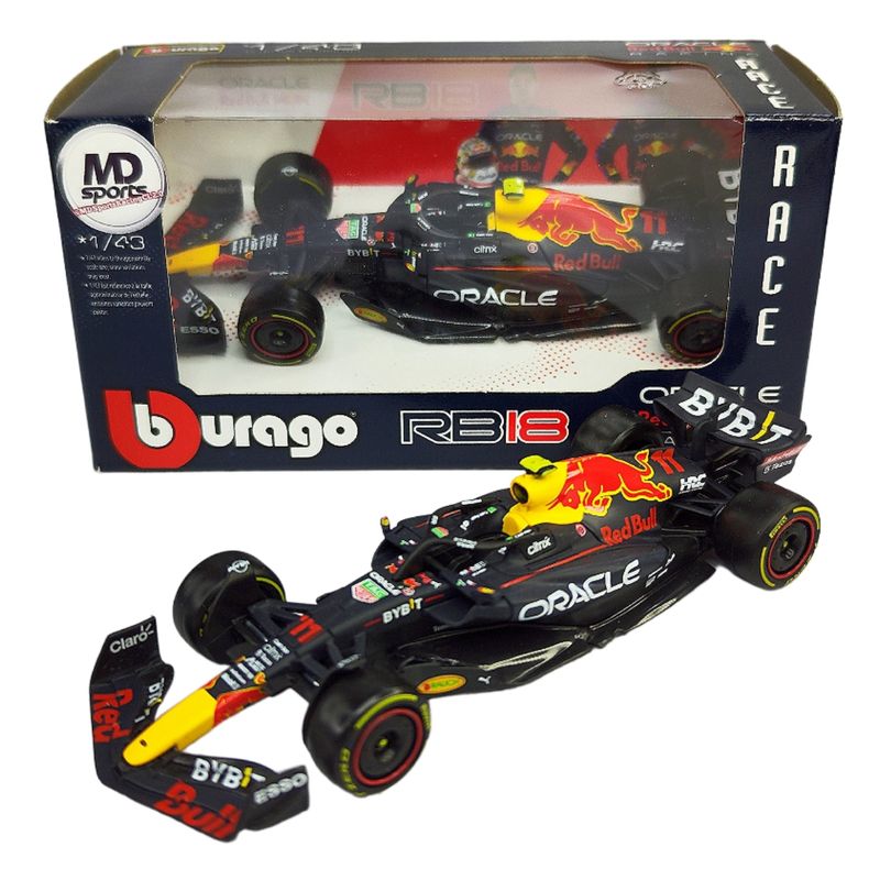 BBURAGO - Auto F1 RedBull RB18 2022 #11 Checo Perez Caja Normal 1:43