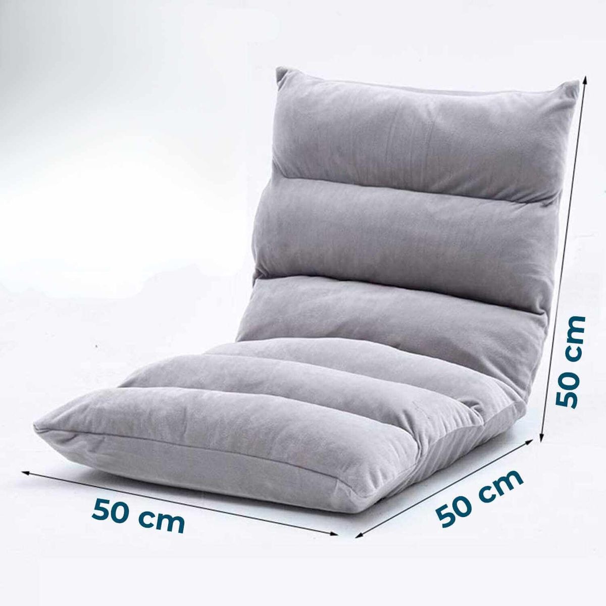 SOHOGAR - Cojín puf sofá reclinable - gris