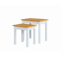 BE DESIGN - SET DE MESAS LUDLOW BLANCO MIEL - - 3427BAM
