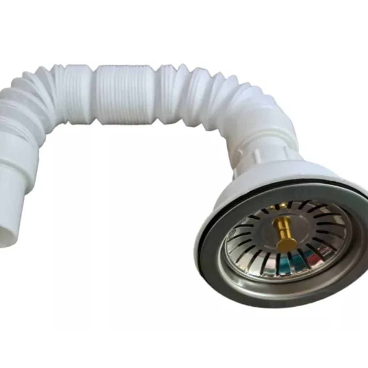 GENERICO - Desague Lavaplatos Grande Con Sifon Corrugado 11 1/2