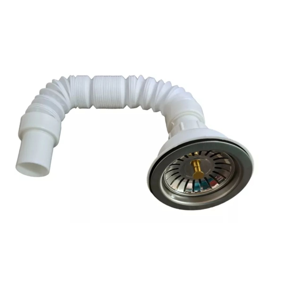 GENERICO - Desague Lavaplatos Grande Con Sifon Corrugado 11 1/2