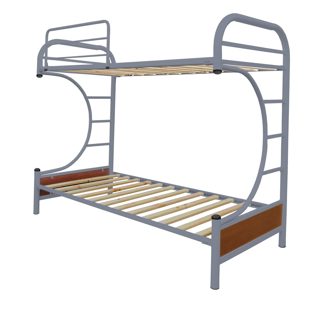 FUTONES Y MUEBLES - Camarote Luna 1 plaza ceniza.